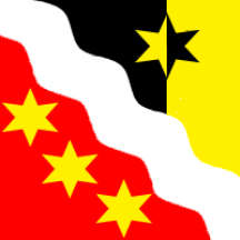 Flagge der neuen Gemeinde Glarus