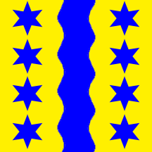 Flagge der neuen Gemeinde Glarus Nord