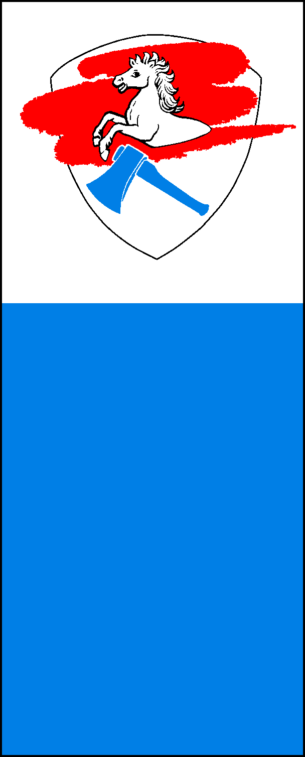 Sankt Wolfgang Dekofahne (blau)